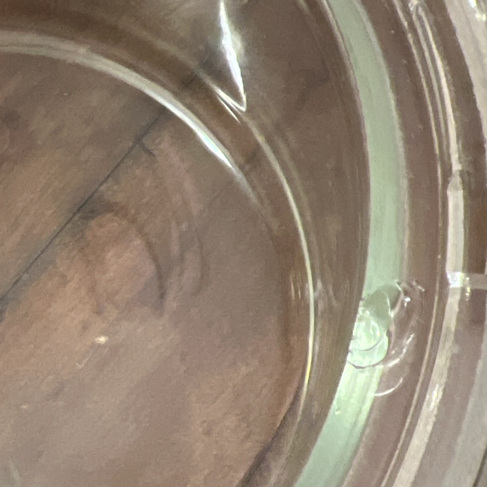 Vintage Duncan Glass Electric Meter Cover For Repurposed Use Inside Rim Chip