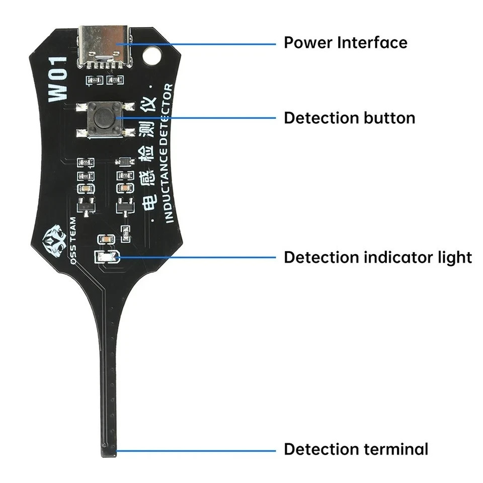 Universal Inductance Tester W01 Inductor Detectors With Compactly Construction