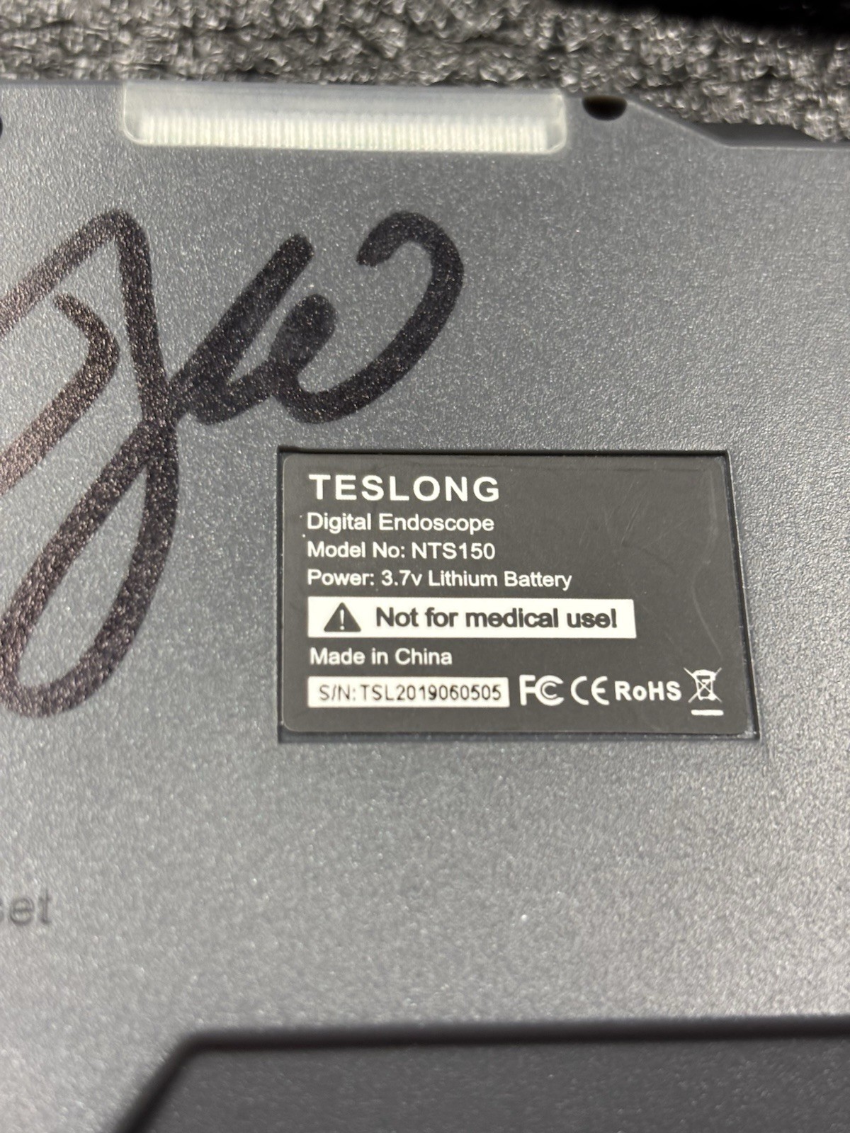 Teslong NTS150 Digital Endoscope Inspection Camera LCD Display Semi-Rigid Case