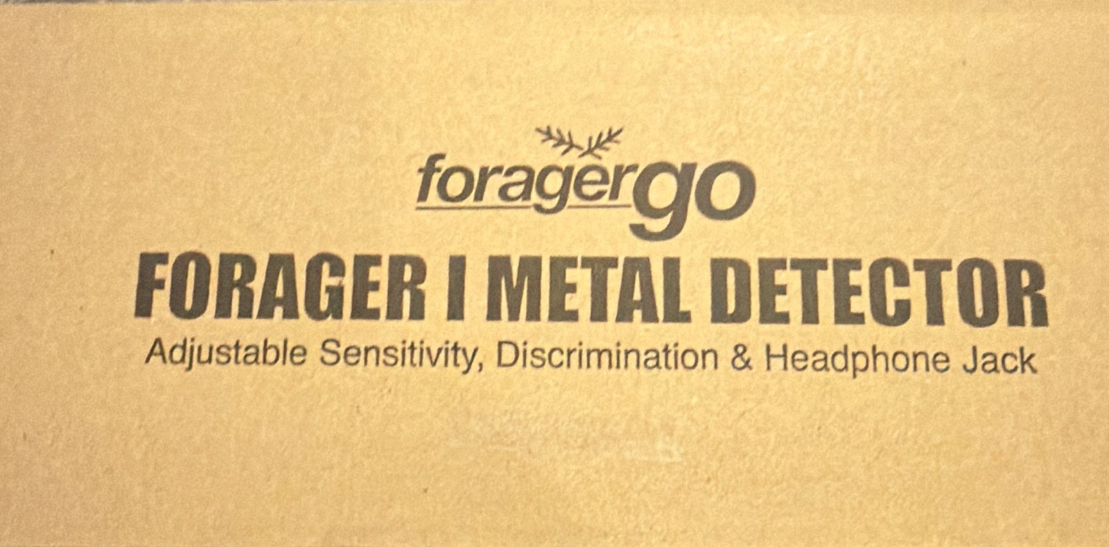 foragergo Forager 1 Ground Search Metal Detector Waterproof Headphone Jack