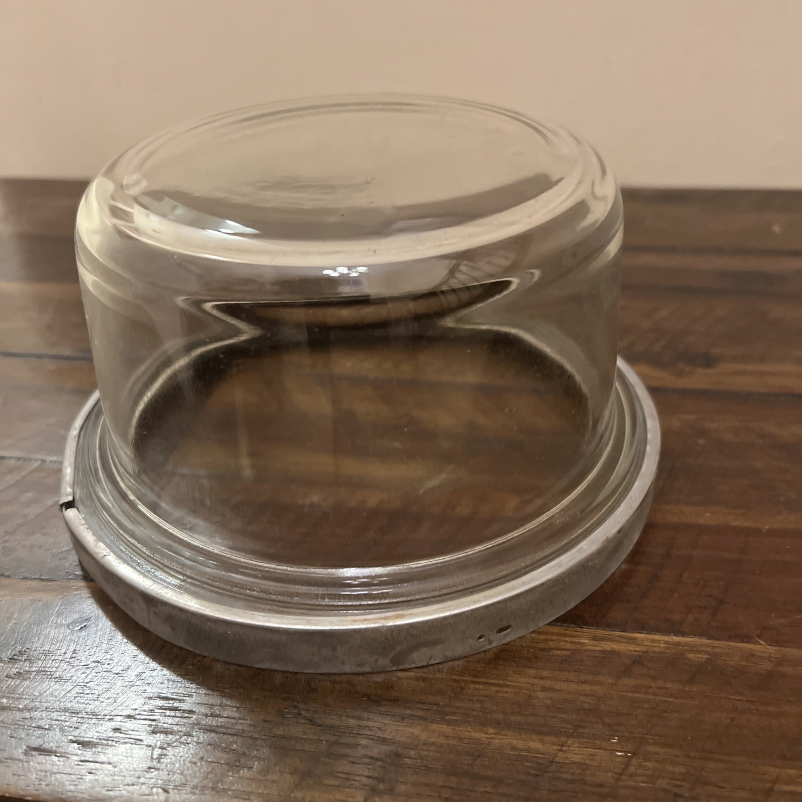 Vintage Duncan Glass Electric Meter Cover For Repurposed Use Inside Rim Chip