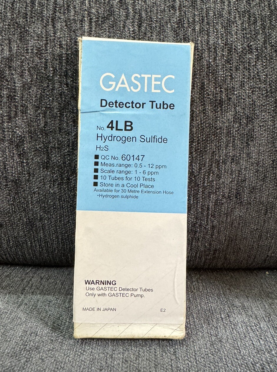 GASTEC 4LB HYDROGEN SULFIDE H2S 0.5-12PPM GAS DETECTION TUBE