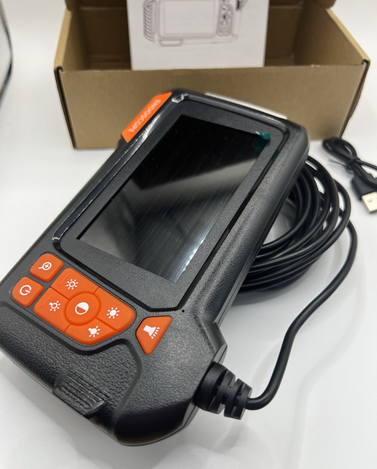 16.4FT 1080P HD Industrial Endoscope 4.3” Screen 5.5mm Inspection Snake Camera