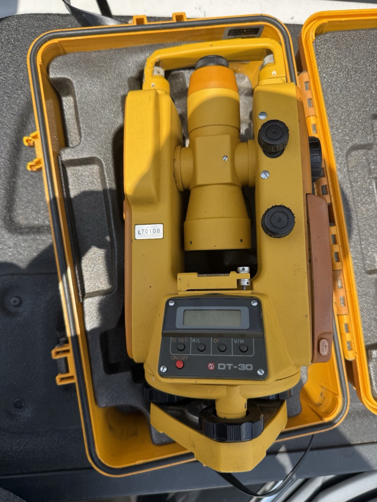 Topcon DT-30 Digital Surveyor Transom with Case Read Untested