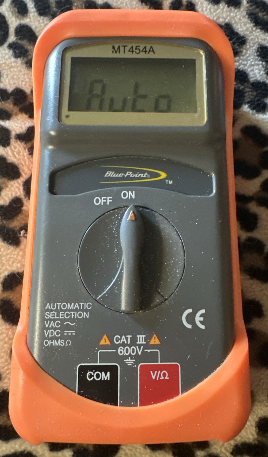 Tested! Blue Point Tools MT454A Digital Automatic Multimeter W/Case & Leads