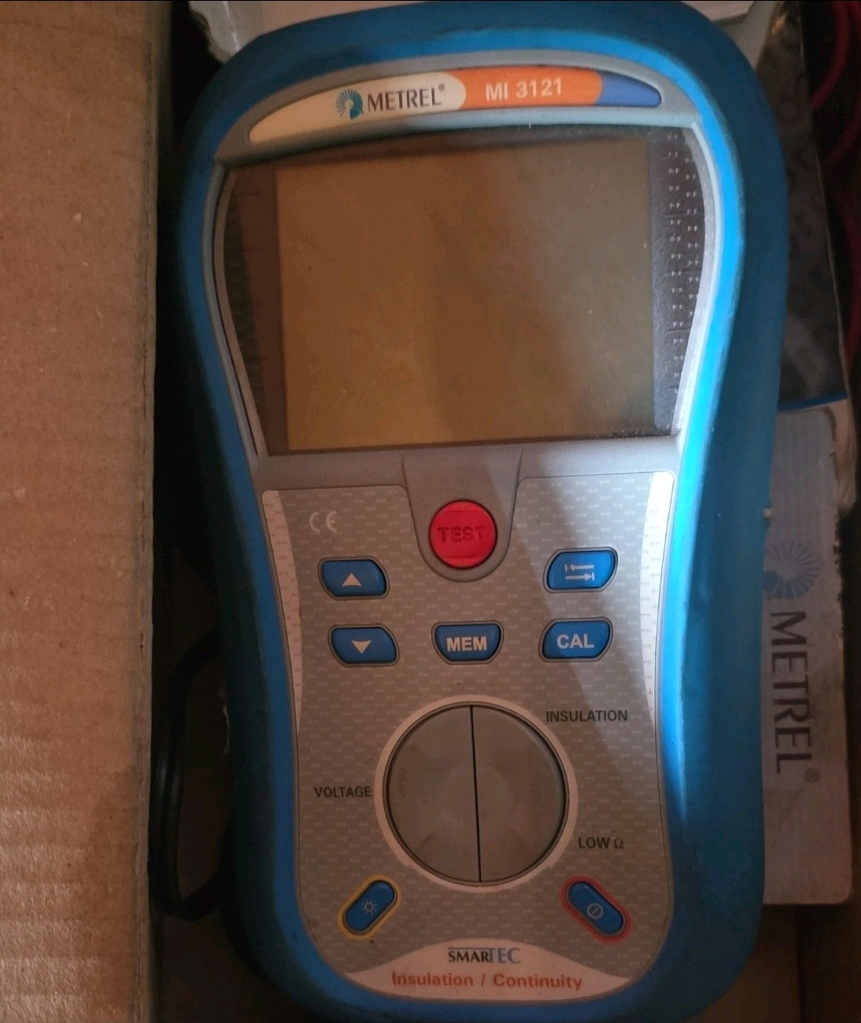 Metrel MI 3121 Megohmmeter Insulation/Continuity Tester 50-1000V 0.01MΩ-199.9GΩ