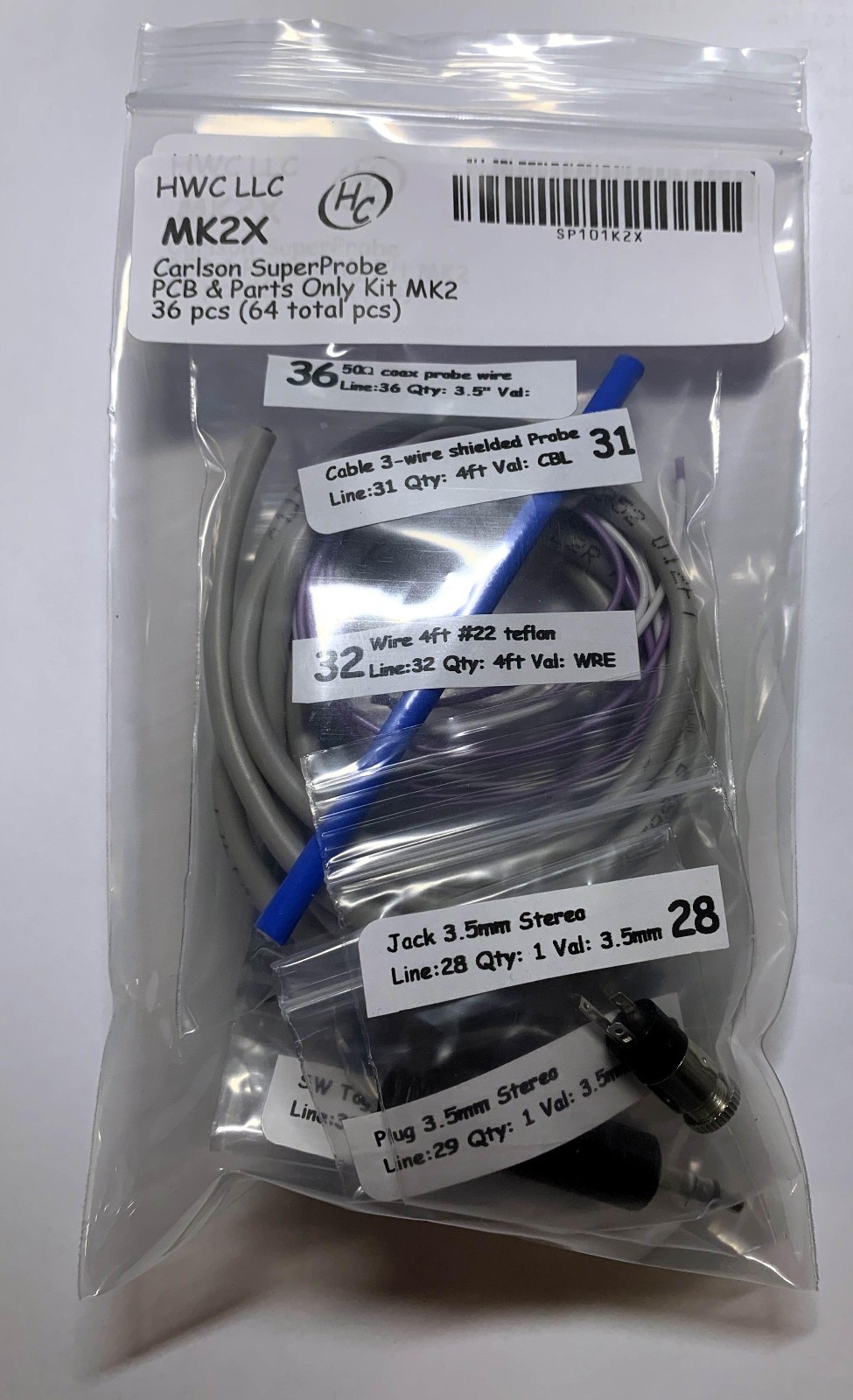 New Carlson Super Probe MK1 to MK2 Upgrade Parts Kit (10 Additional Parts)