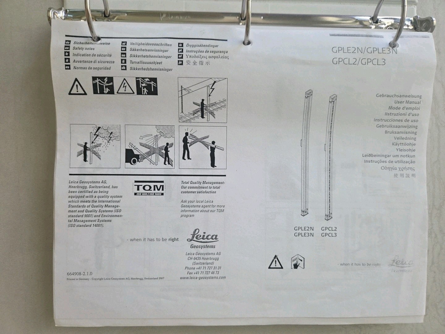 Leica GEOSYSTEMS DNA03/DNA10 USER MANUAL English Binder