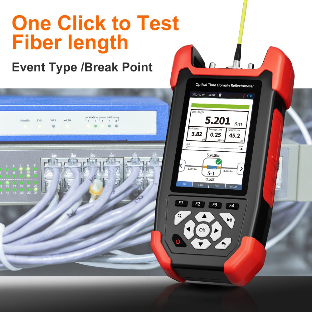 3.5in LCD Screen Fiber Tester 1310/1550nm Optical Time Domain Reflectometer