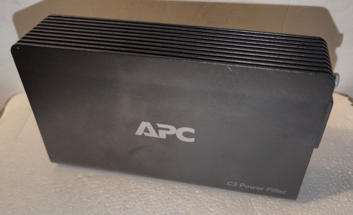APC C2 power filter with 2 AC/V type outlets 120V 12A/Tested Working