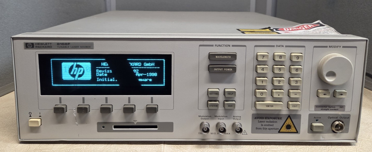 Agilent/ HP 8168F 1435-1597 nm Tunable Laser Power Supply UNLOCKED