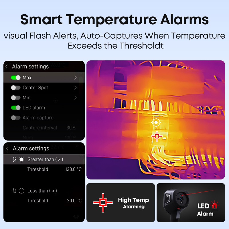 THOR002 Handheld Thermal Imager 3.5″ IPS Screen 512×384 X³IR Resolution 550℃ 32G