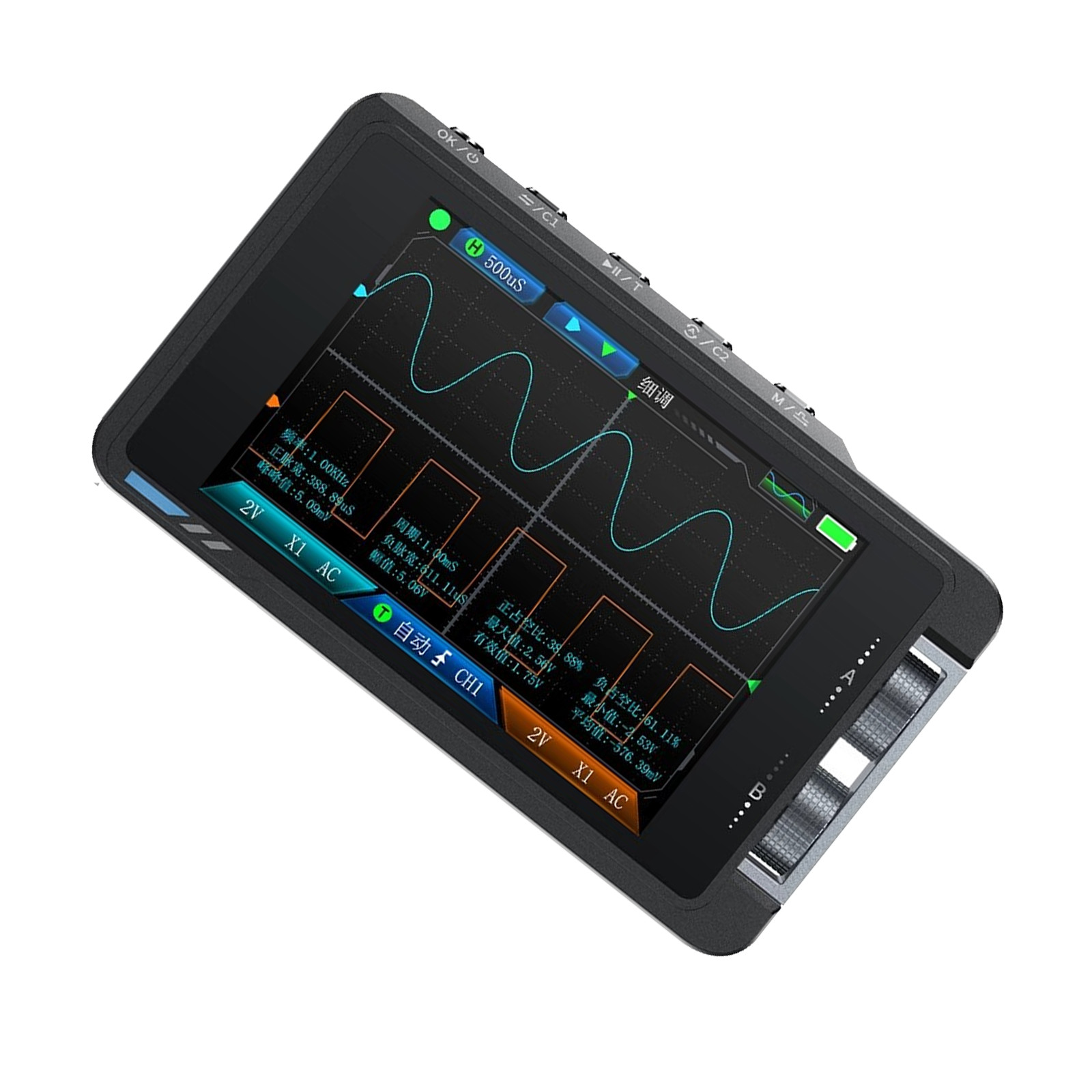 2-in-1 High Precision Dual Channel Oscilloscope DS215H 3.5″ For Data Analysisy