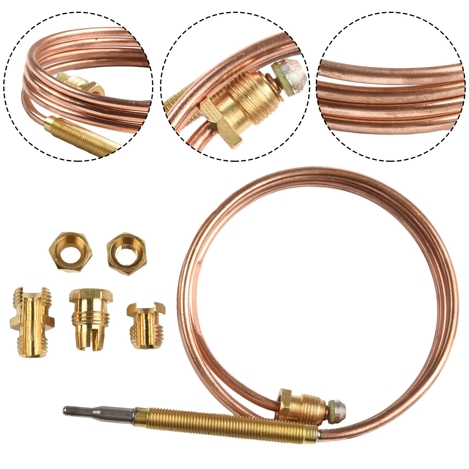 Accurate Gas Thermocouple for BBQ Grill Firepit and Heater 36in M8x1 Thread