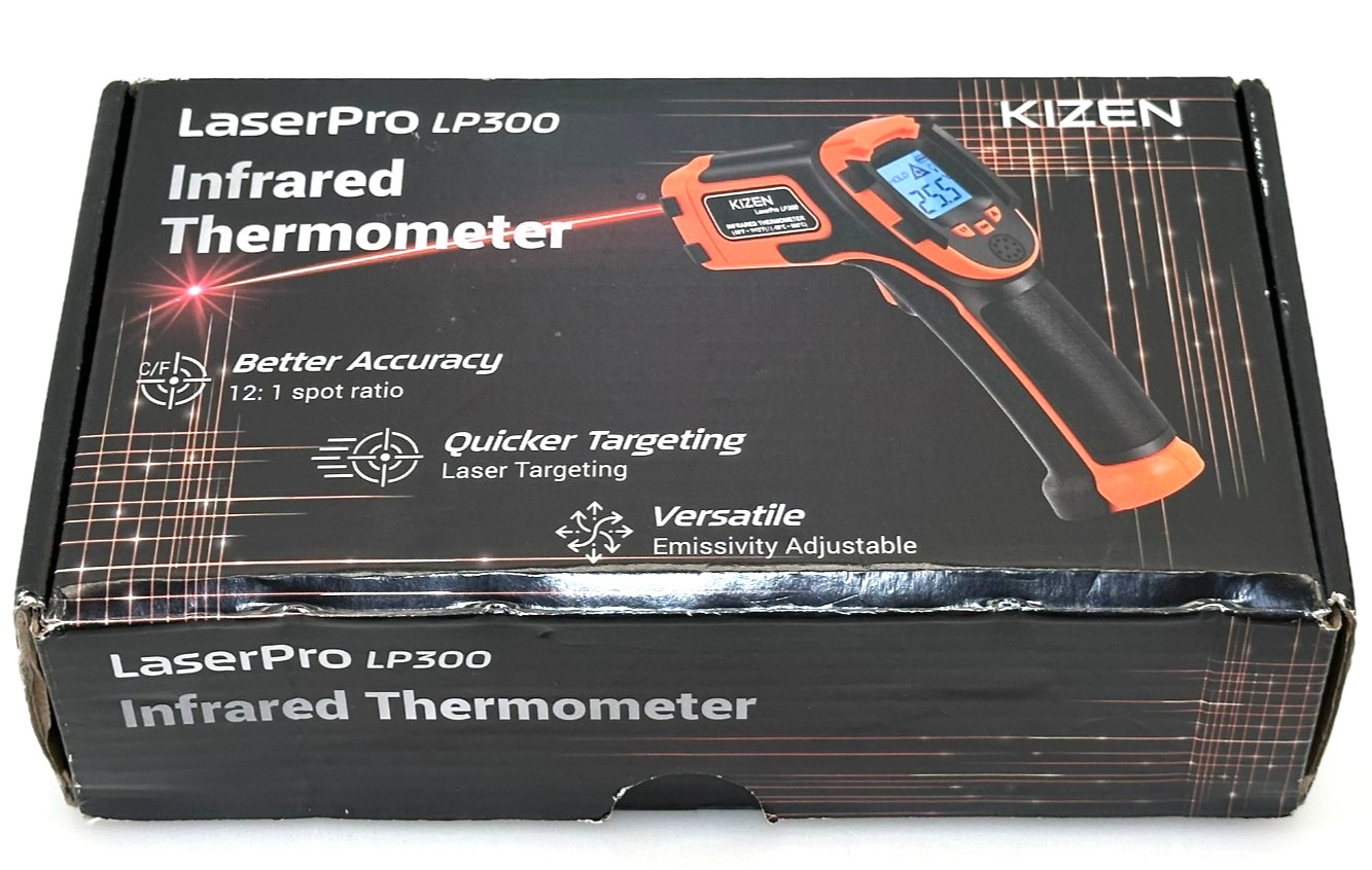 KIZEN Infrared Thermometer LaserPro LP300 Handheld Temperature Gun Orange