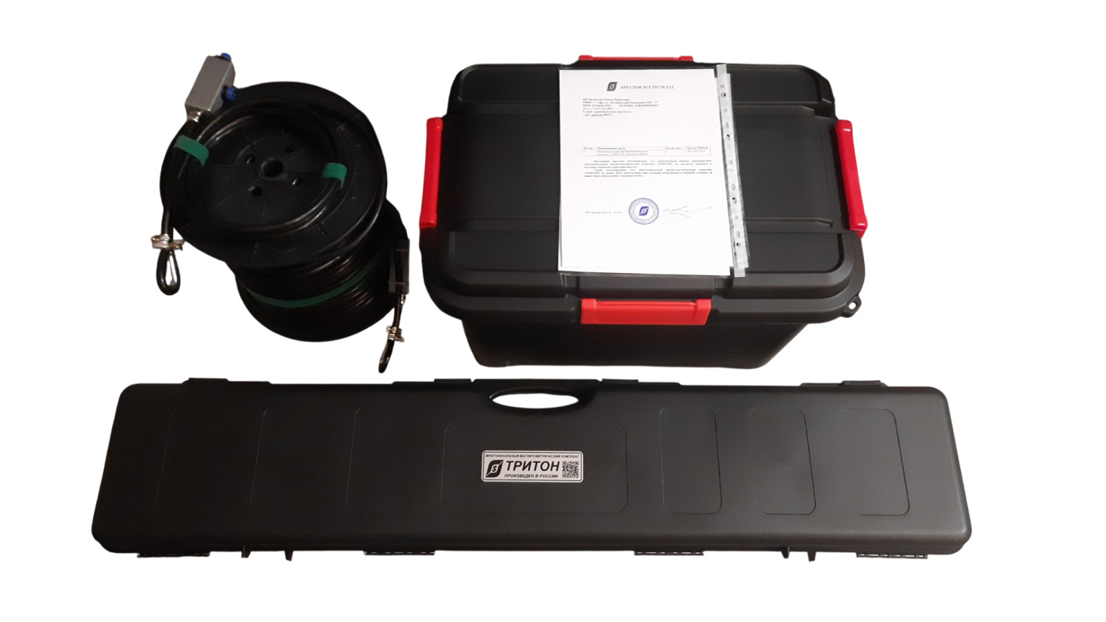 TRITON marine magnetometer gradiometer RTK and live depth control with barometer