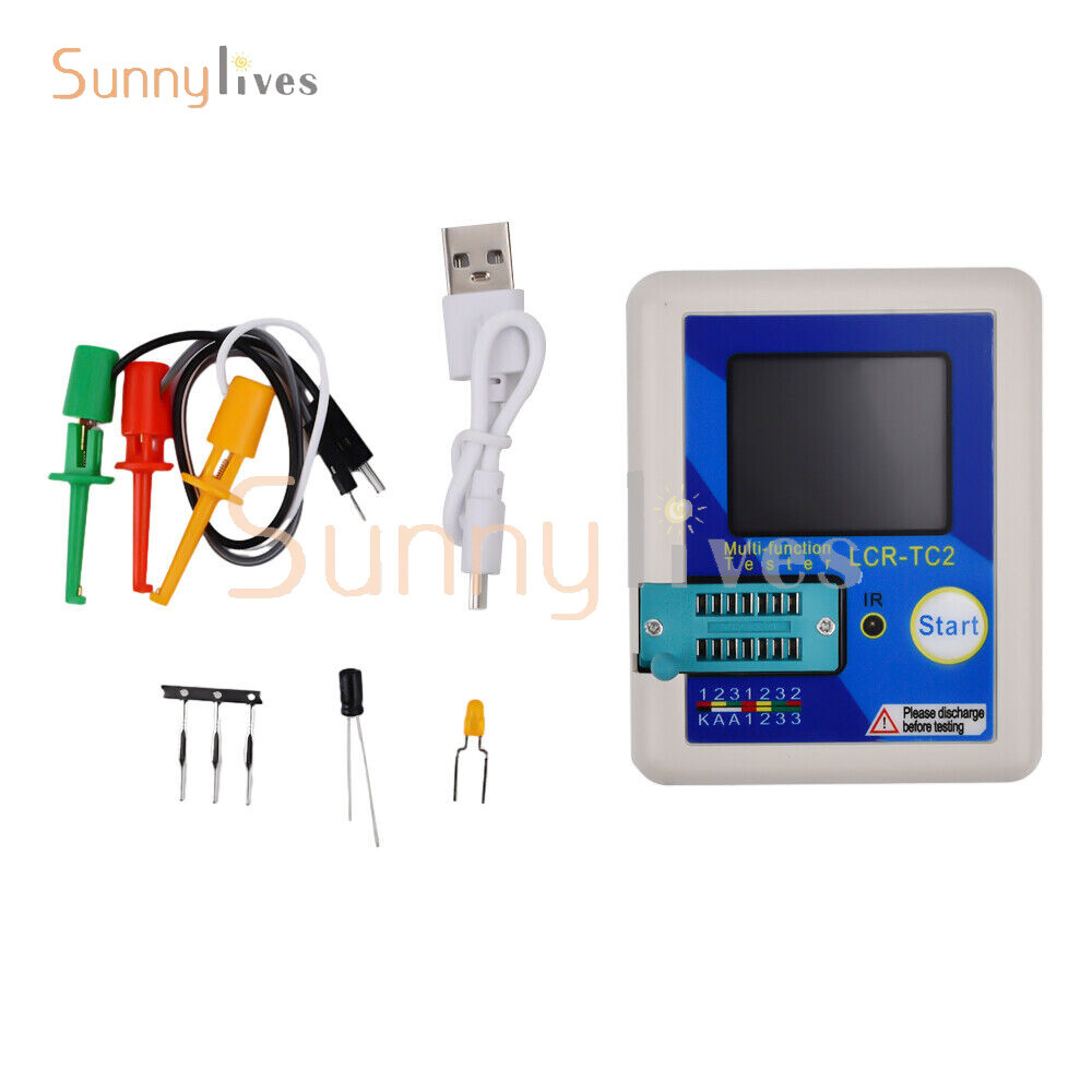 LCR-TC2 Upgraded Version of High Precision Transistor Tester V2.3E English&Cable