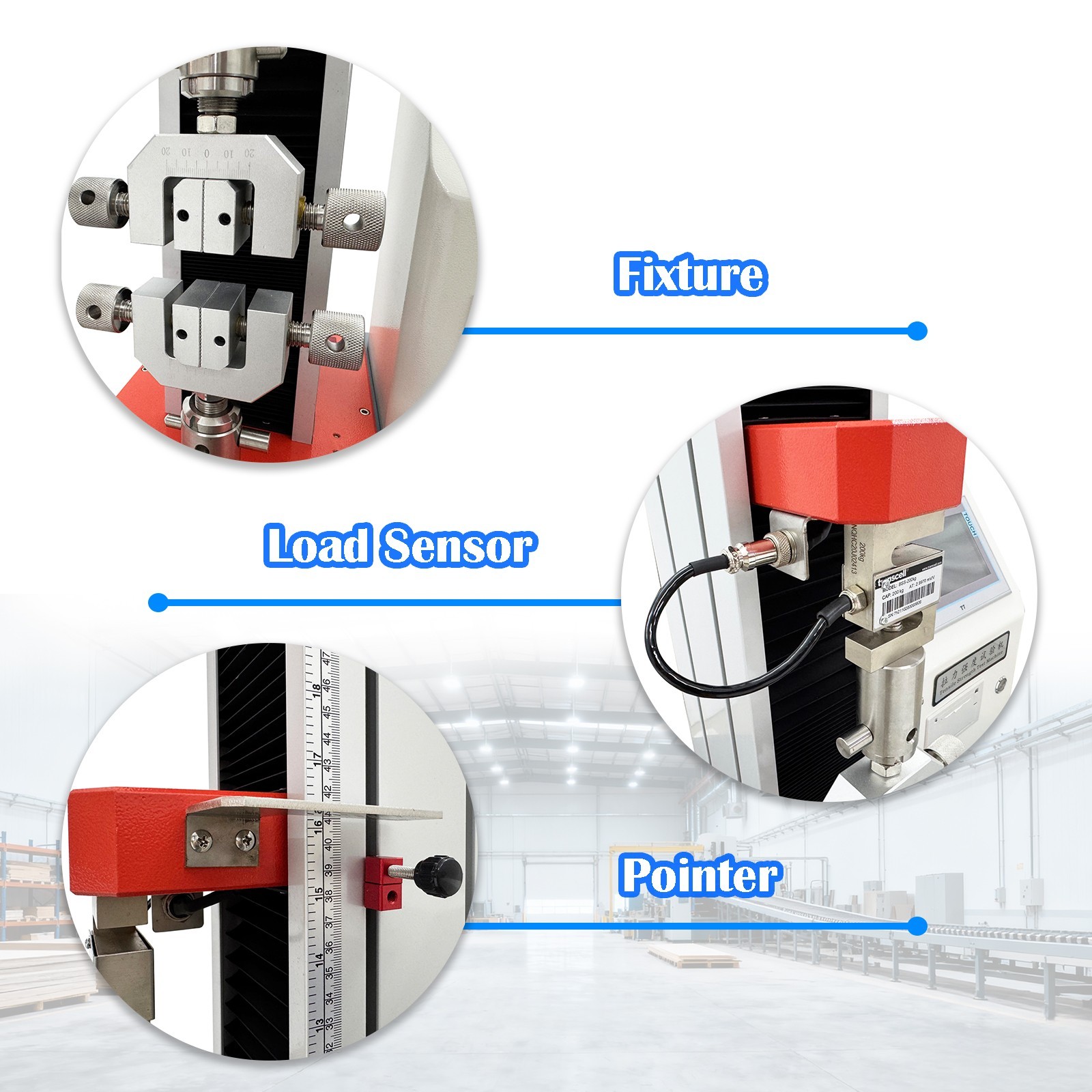 110V 200KG Electric Tensile Strength Testing Machine Universal Material Tester