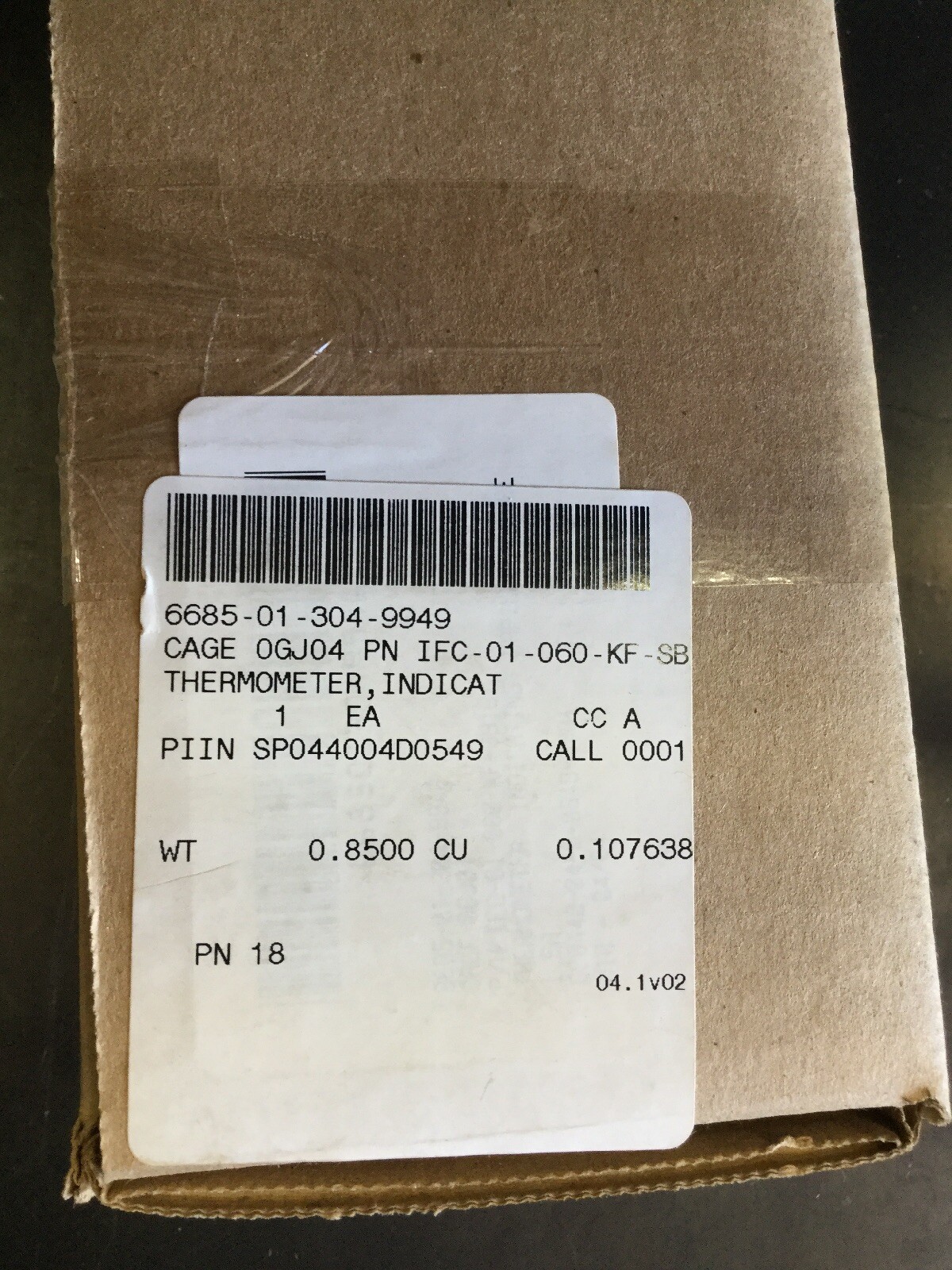NEW, UNBRANDED, 6685-01-304-9949, CAPILLARY INDICATING THERMOMETER, (24L-1)