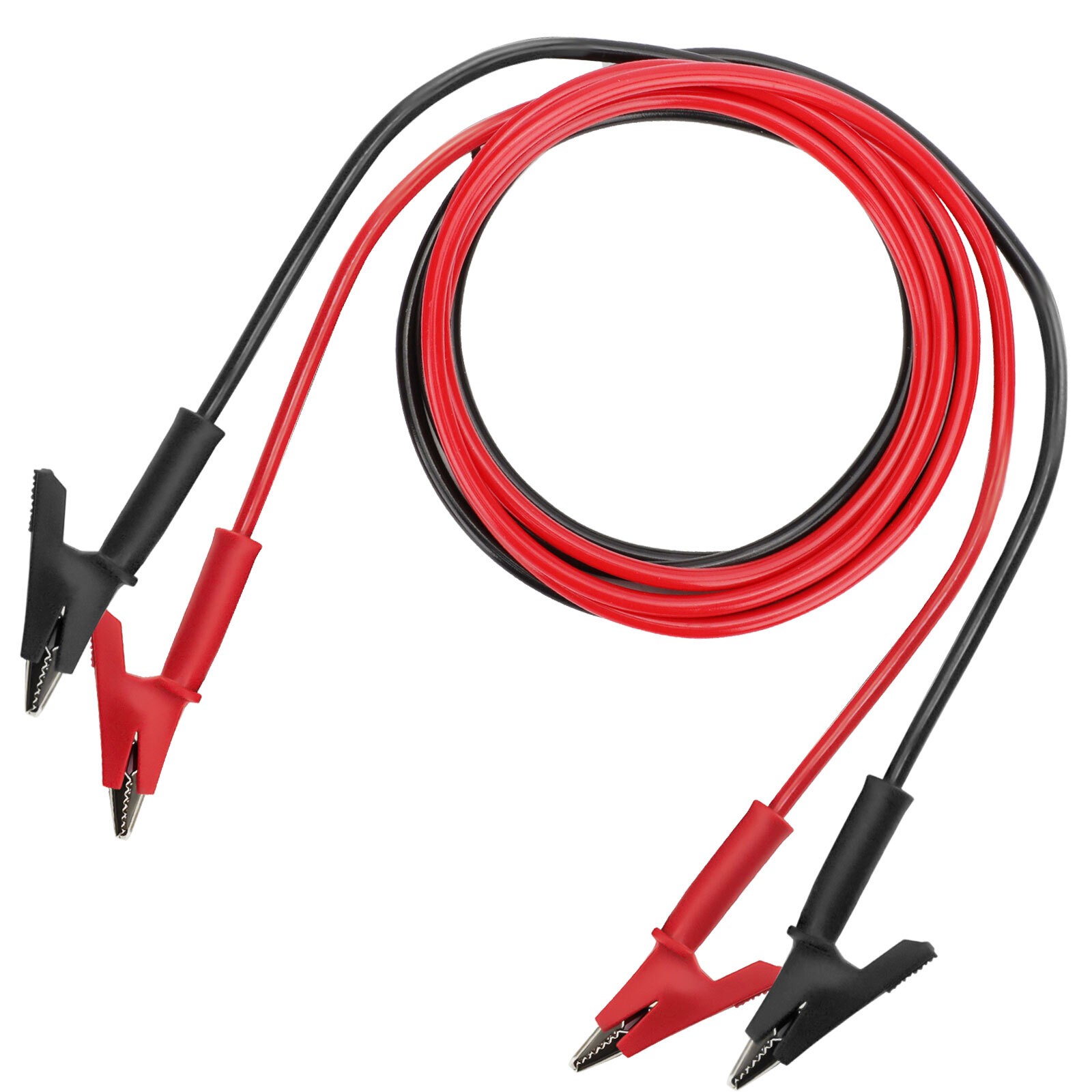 Alligator Clips Electrical Test Leads Set, 15A Jumper Wires Heavy Duty with Prot