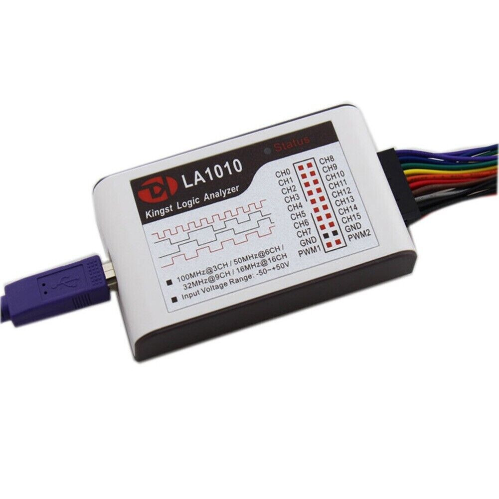 LA1010 USB Logic Analyzer 16 input channels 100MHz with the English PC software