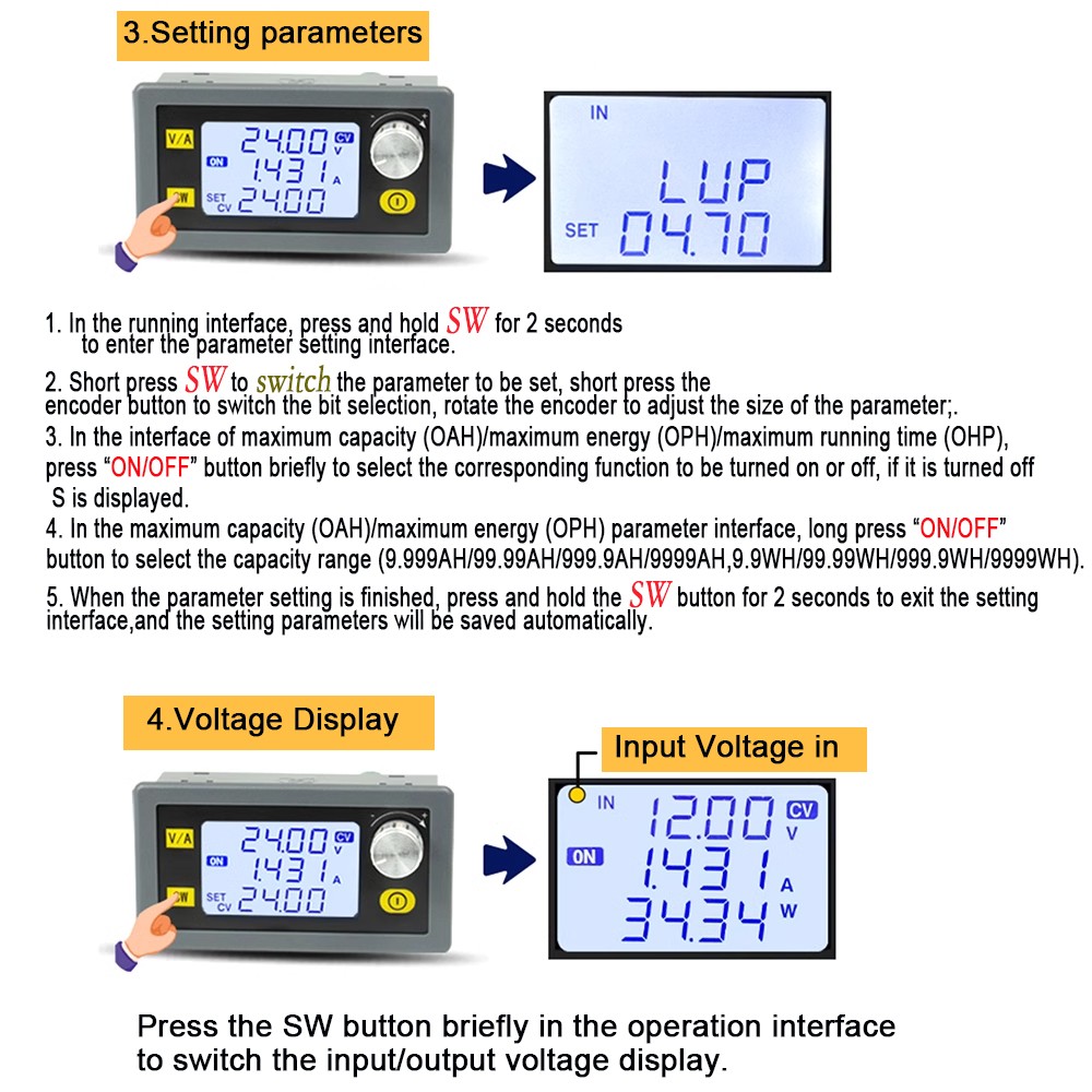 DC Power Supply For Hercules 20V Battery Adjustable Voltage Digital Display