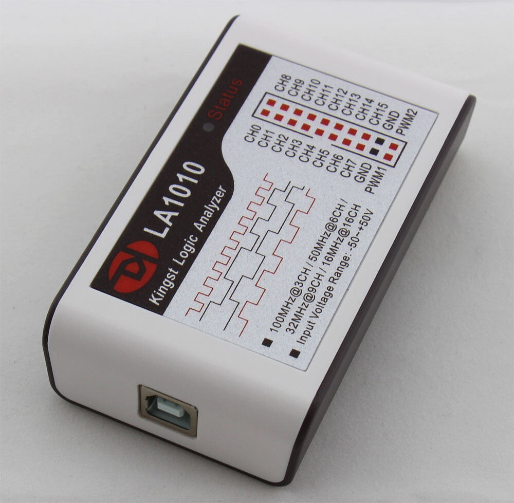 LA1010 USB Logic Analyzer 16 input channels 100MHz with the English PC software