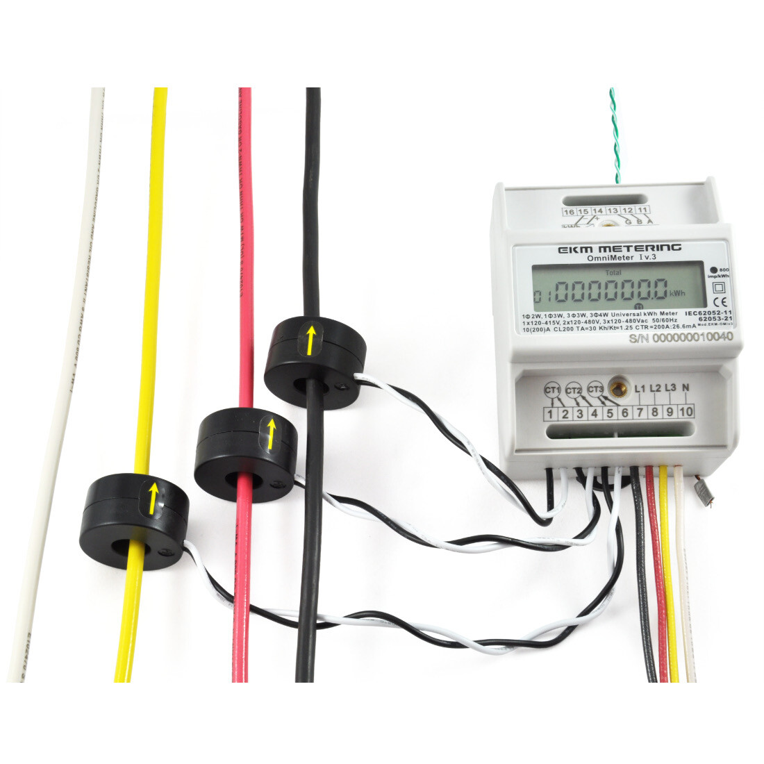 Digital Electric kWh Meter – 120, 120/240V – Up to 480V – Apartment Submeter #24