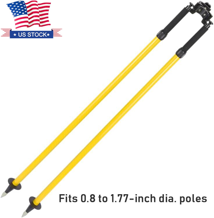 Aluminum Thumb Release Bipod for Prism Poles Surveying of Total Station GPS GNSS