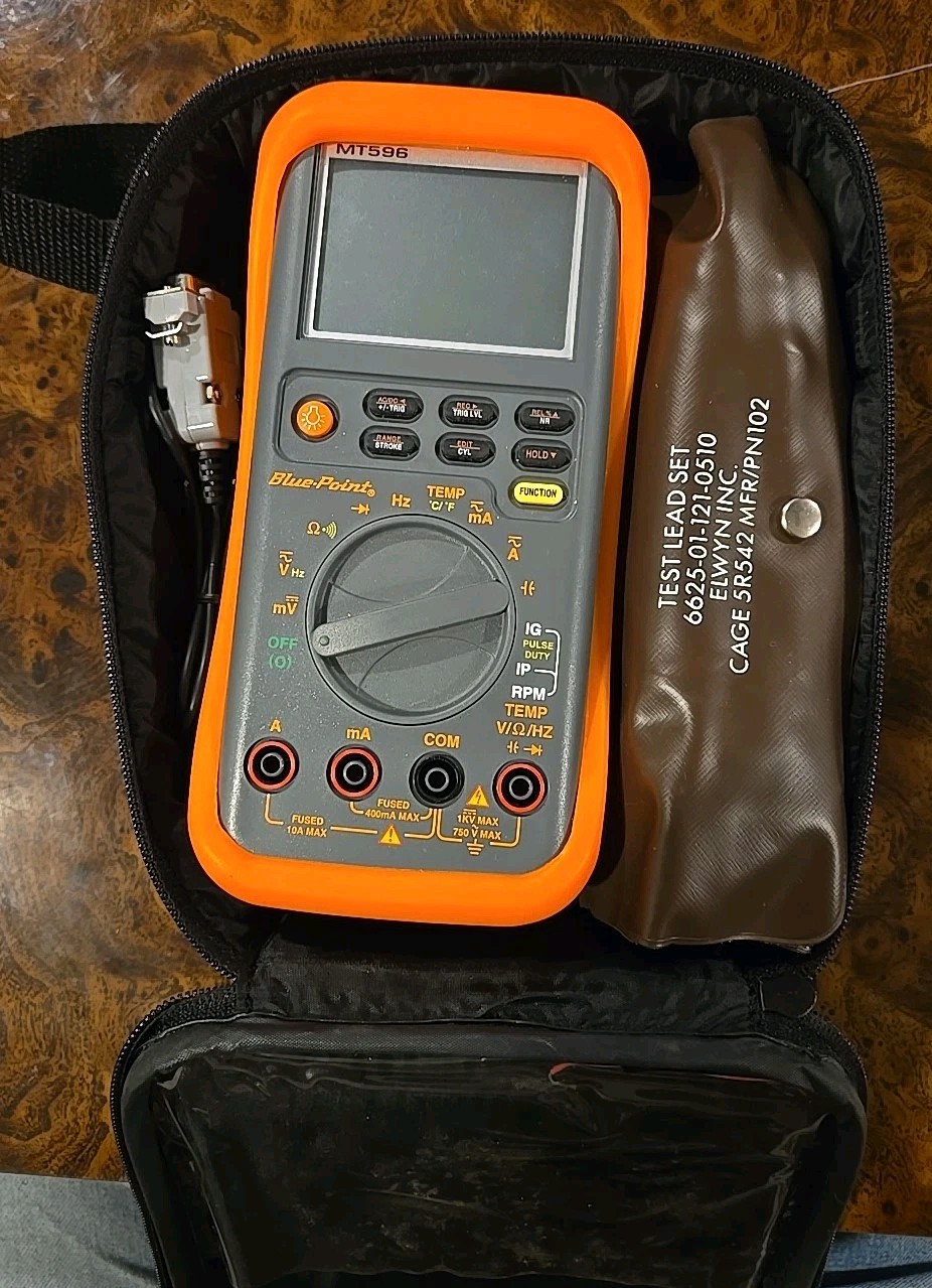 Blue-Point Tools Multimeter MT596 w/ Wire Leads in Soft Case