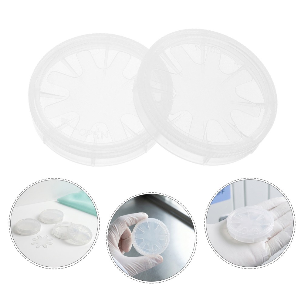 2Pcs Single Wafer Carrier Case: 2″ Cleanroom Storage Box, Includes Container,