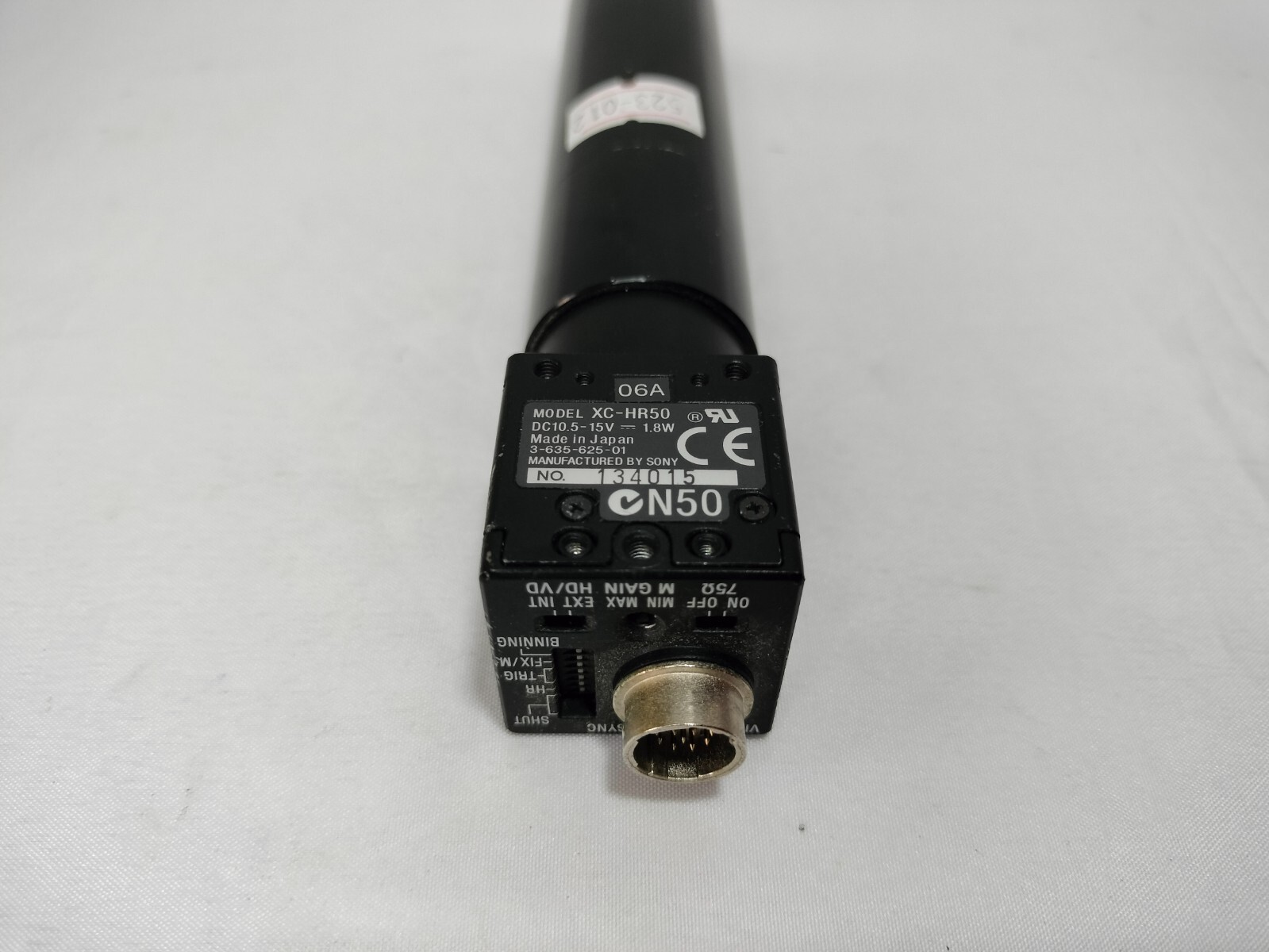 Sony XC-HR50 XCHR50 Industrial CCD Camera w/ MA715-128-011 Extended Lens
