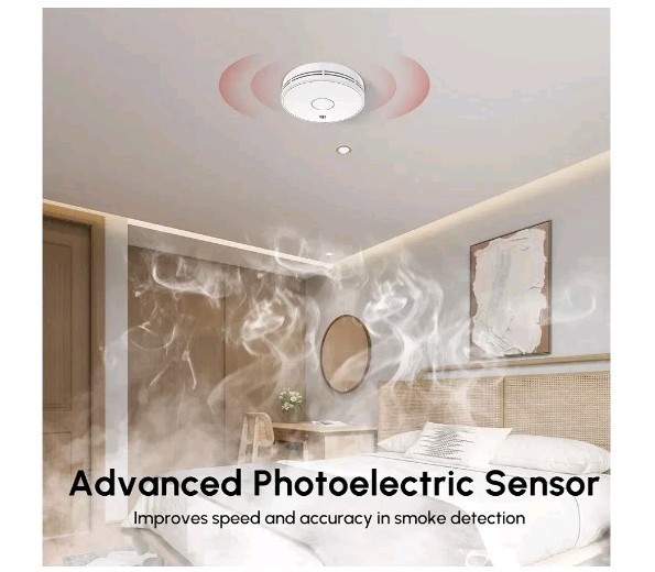 2x New Smoke Alarms 10 Years Battery Sealed Battery For Home,Business,Office,