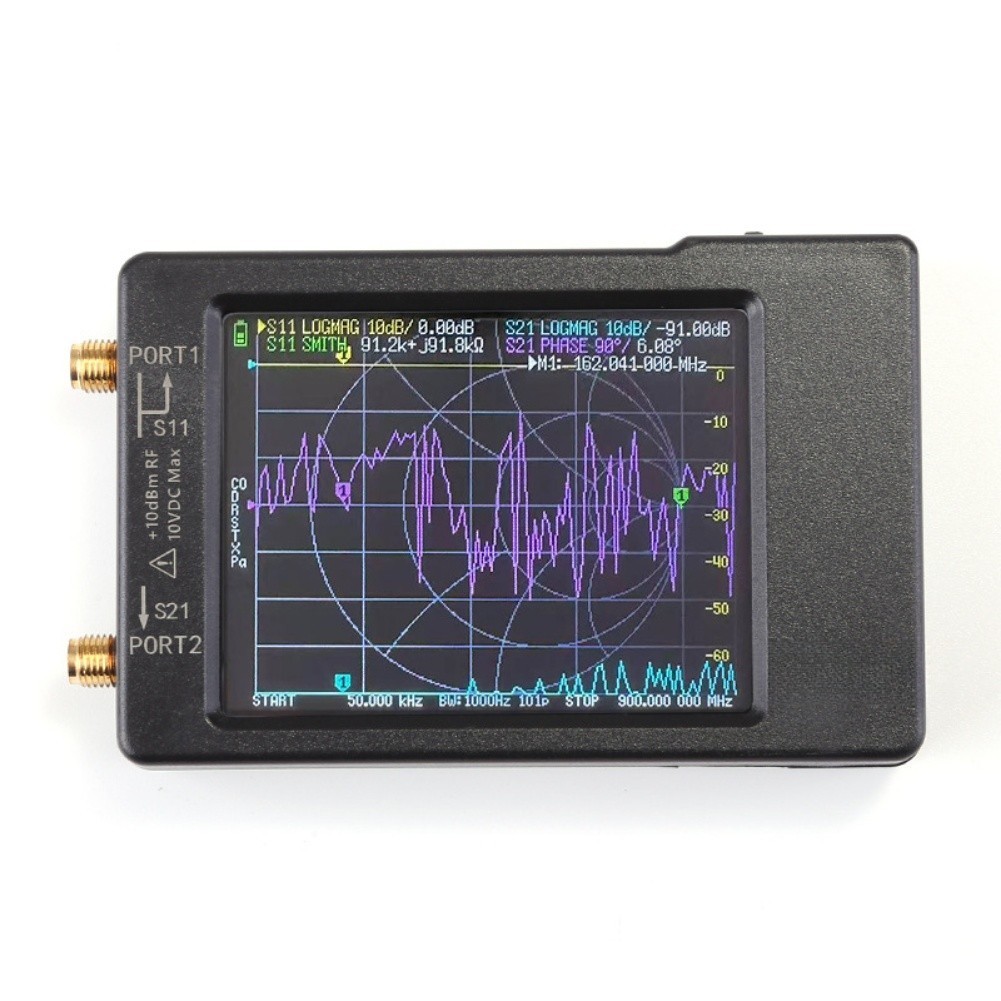 Vector Network Analyzer 2 8 Inch Touchscreen 50kHz 900MHz with For MicroSD Slot