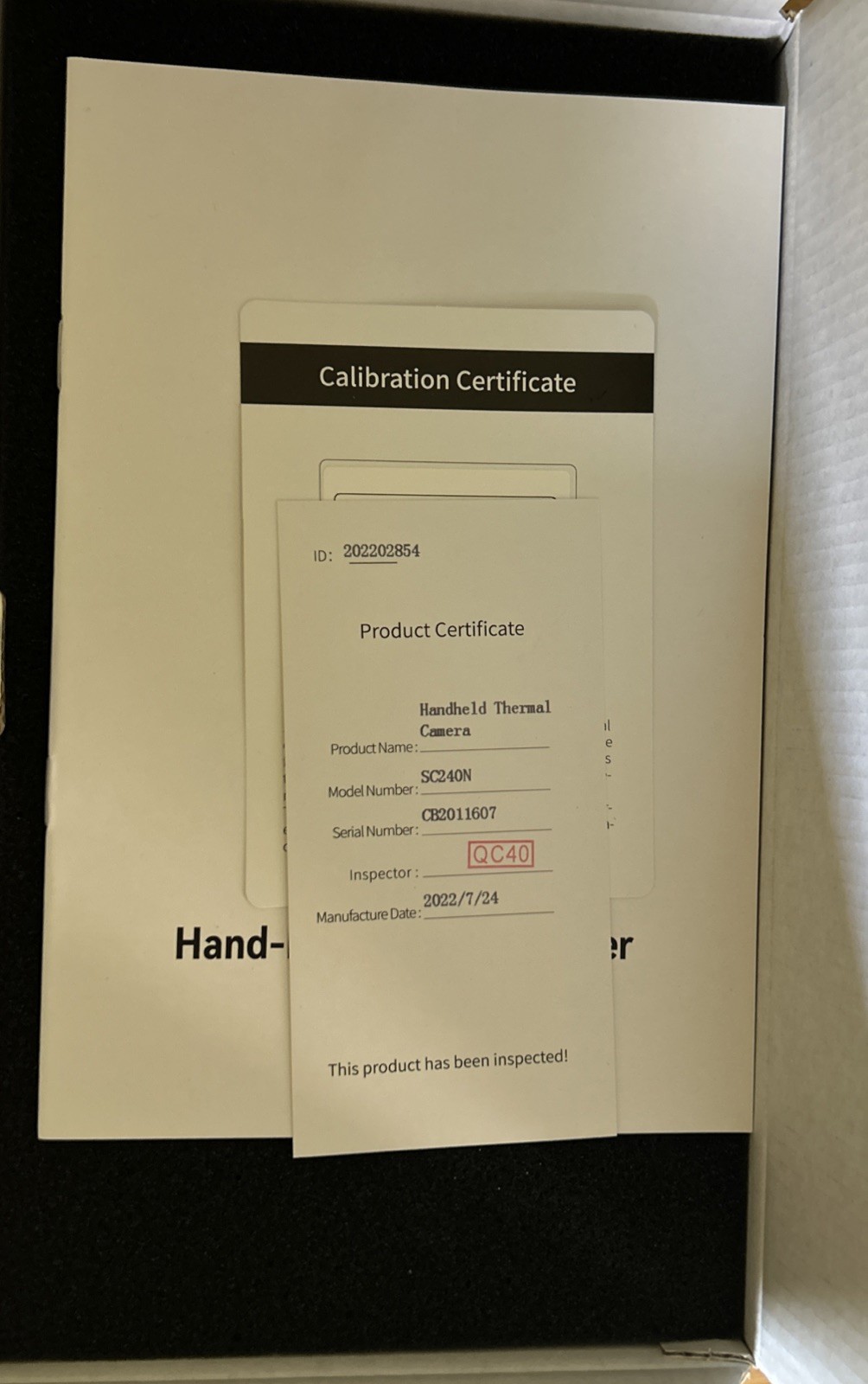 VEVOR SC240N Thermal Imaging Camera Infrared IR Heat Temperature Scanner 16gb