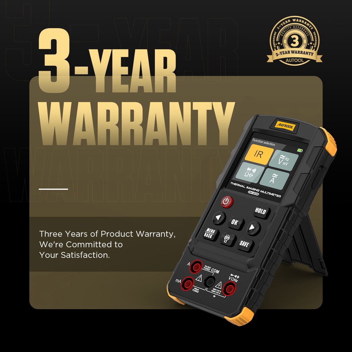 Thermal Imaging Camera 2 in 1 Digital Multimeter 25000count for Car Industrial