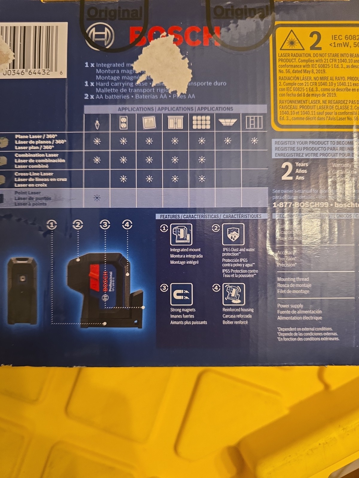 Bosch GPL100-30G Cordless Self Leveling Laser