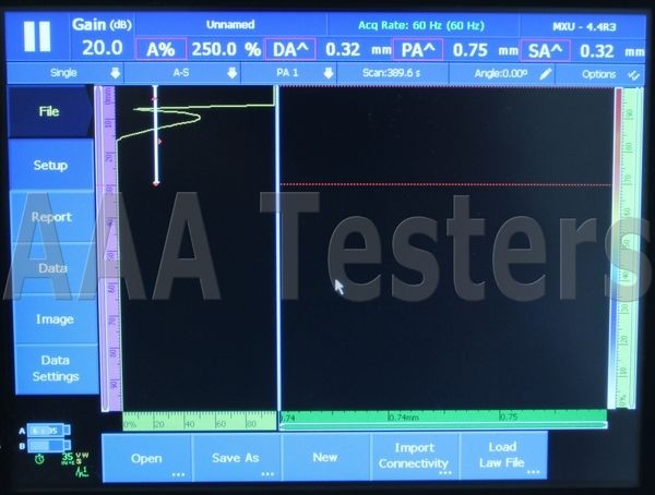 Olympus Panametrics OmniScan MX2 32:128 Ultrasonic Phased Array PA Flaw Detector