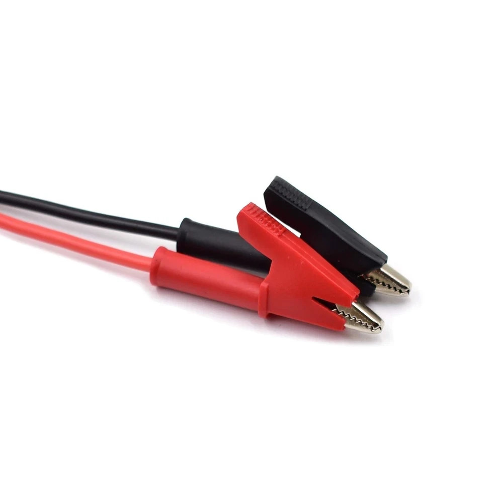 2 Pcs Dual Ended Crocodile Alligator Clips, 14AWG Lead Wire Cable with Insul…