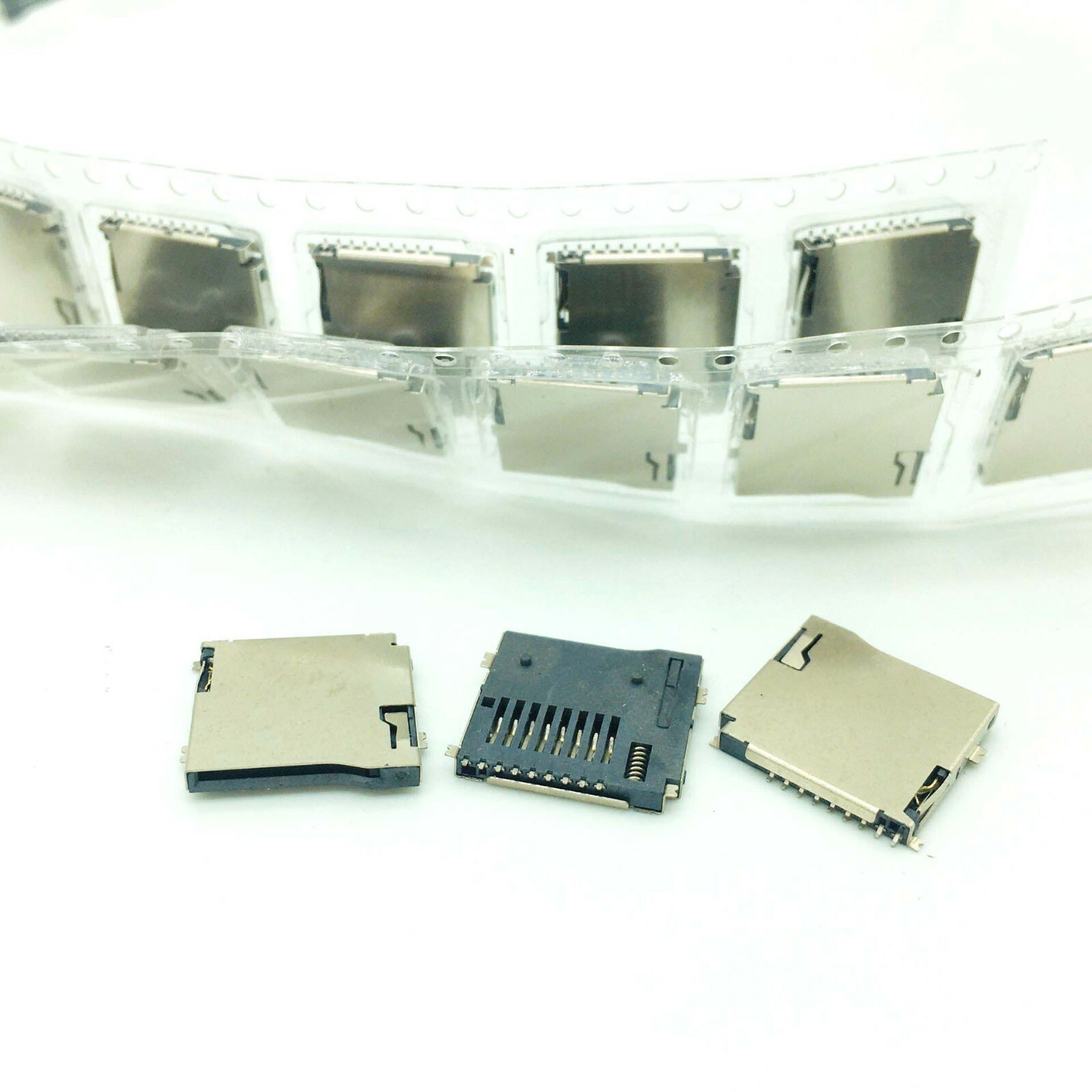 200PCS Micro SD Card Socket Adapter SMD Slot Sockel Handy Push SMT pops up TF