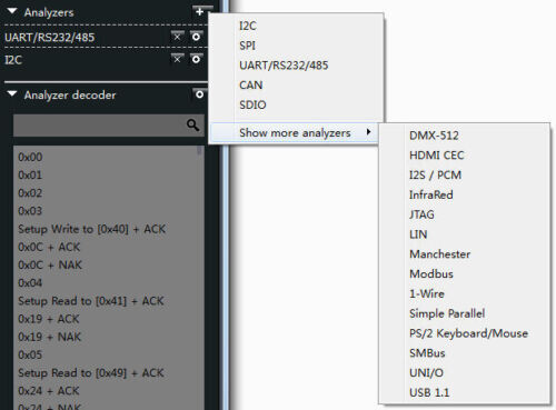 LA1010 USB Logic Analyzer 16 input channels 100MHz with the English PC software
