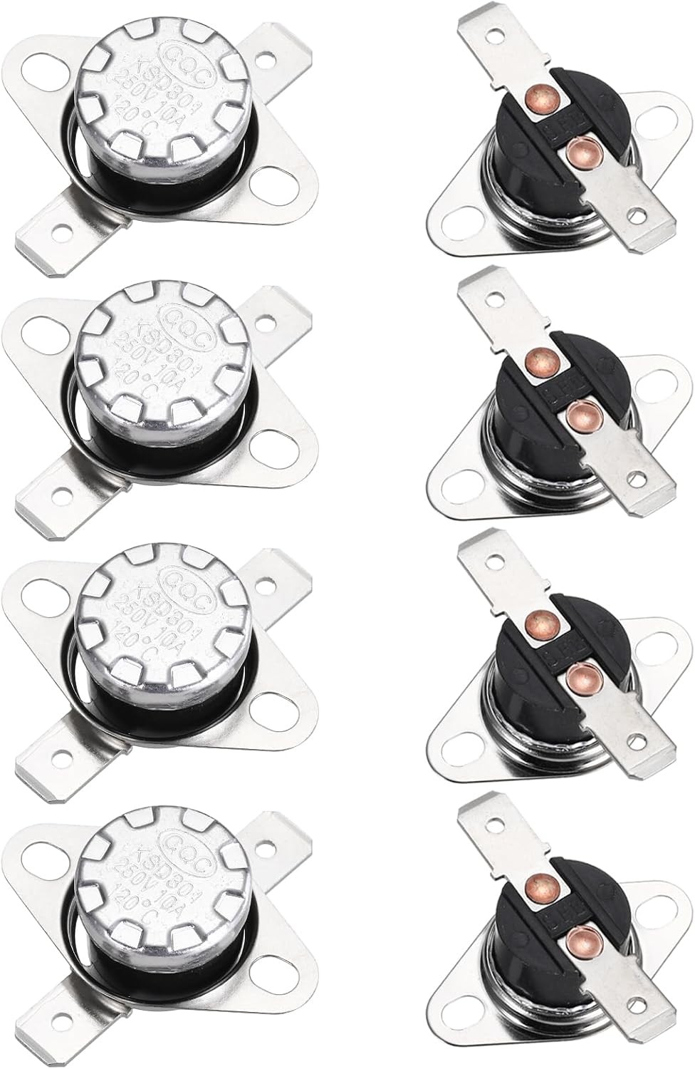 KSD301 Thermostat 120°C/248°F 10A Normally Closed N.C Adjus Number of Items: 8