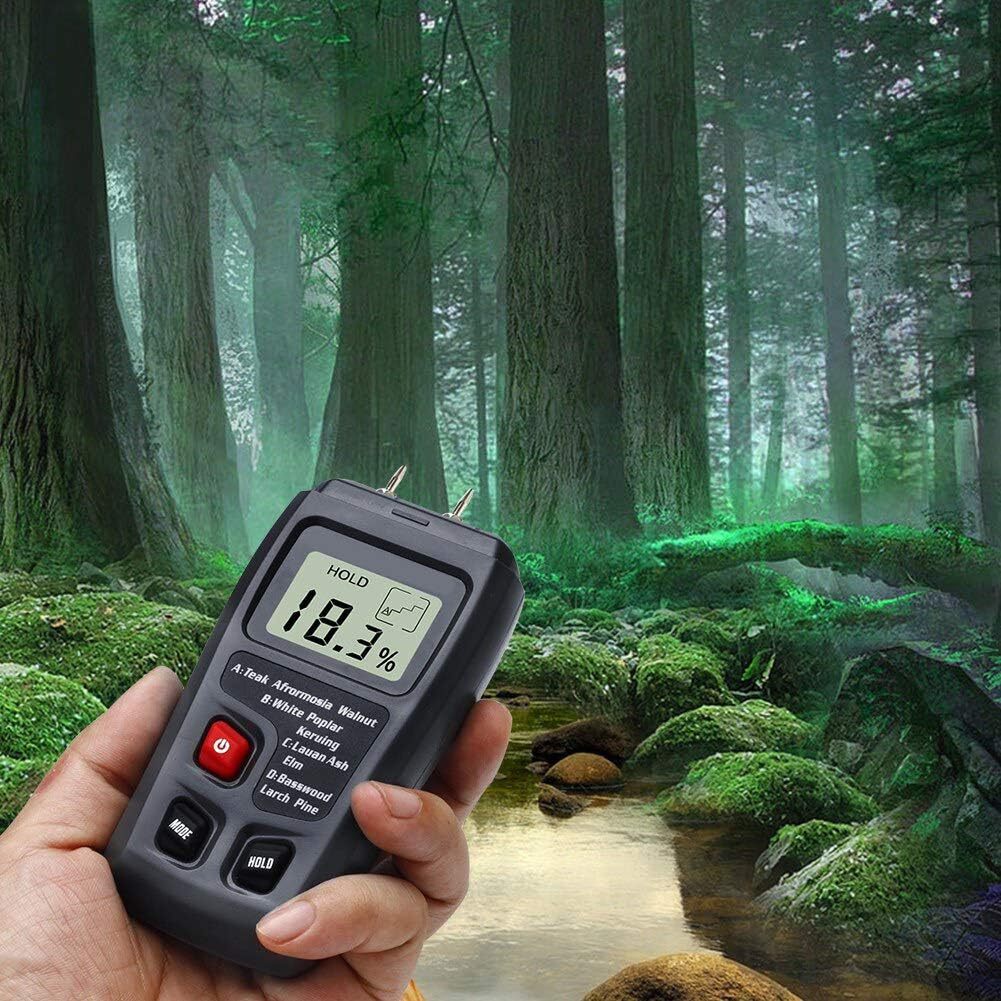 Digital LCD Wood Moisture Meter Detector Tester Wood Firewood Paper Cardboard