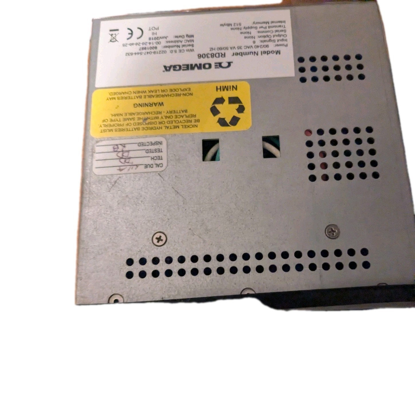 Omega RD8300 Paperless Recorder Data Acquisition Touchscreen Ethernet Tested