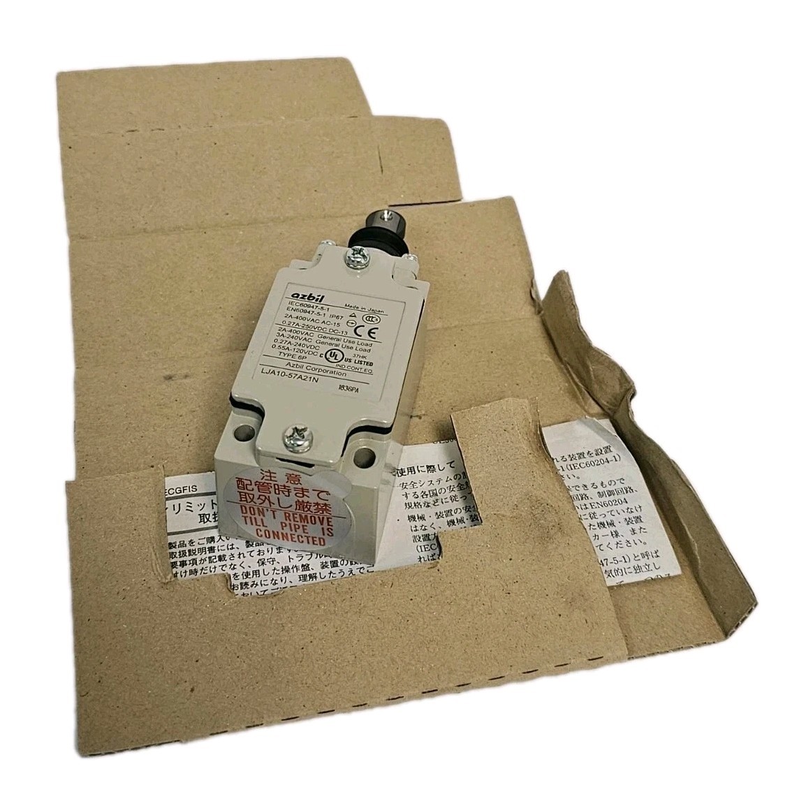 NIB AZBIL LJA10-57A21N LIMIT SWITCH WITH POSITIVE OPENING MECHANISM LJA1057A21N