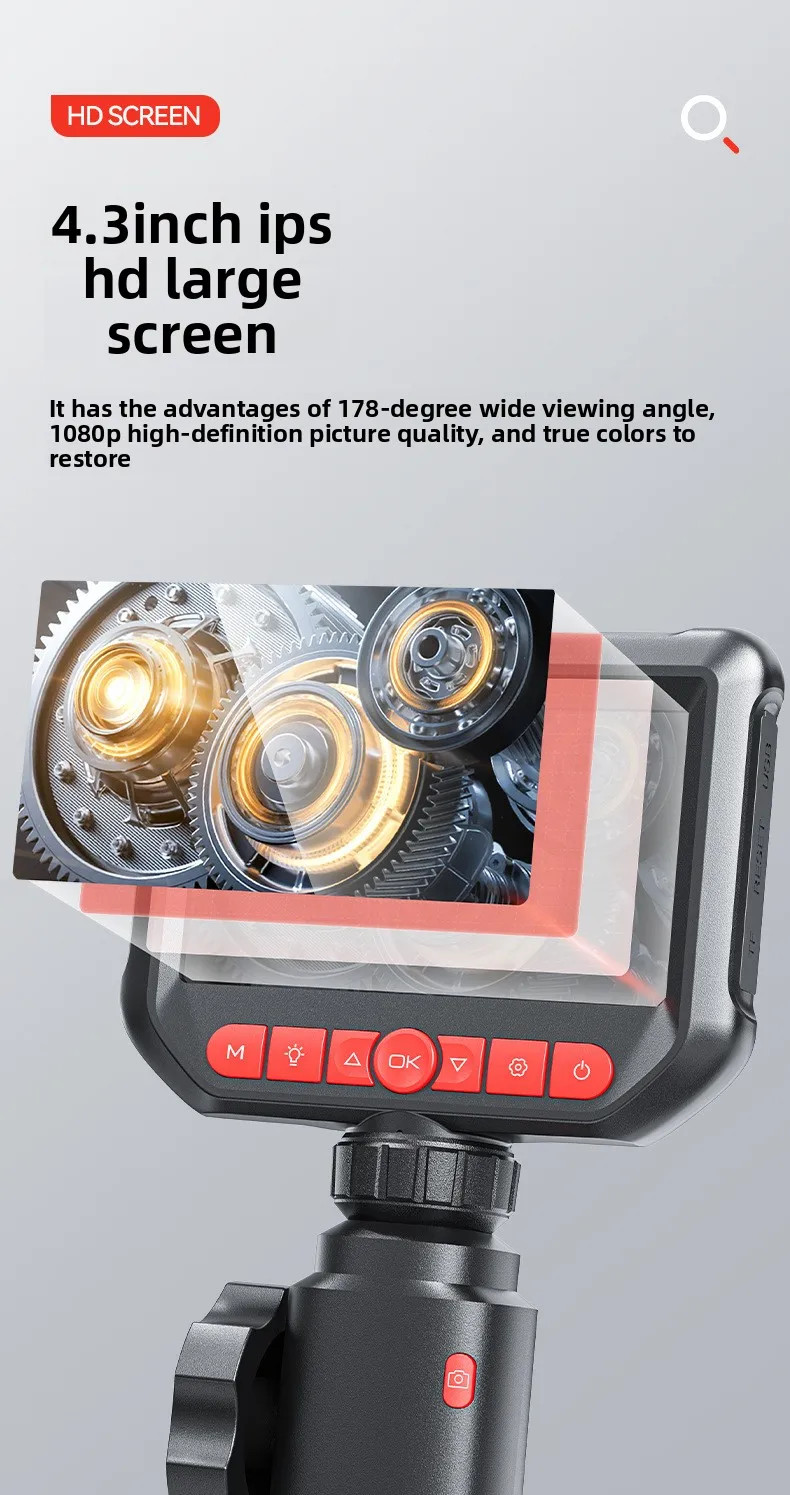 S20B 4.3 Inch Screen 360° Portable Borescope Camera for Auto Repair