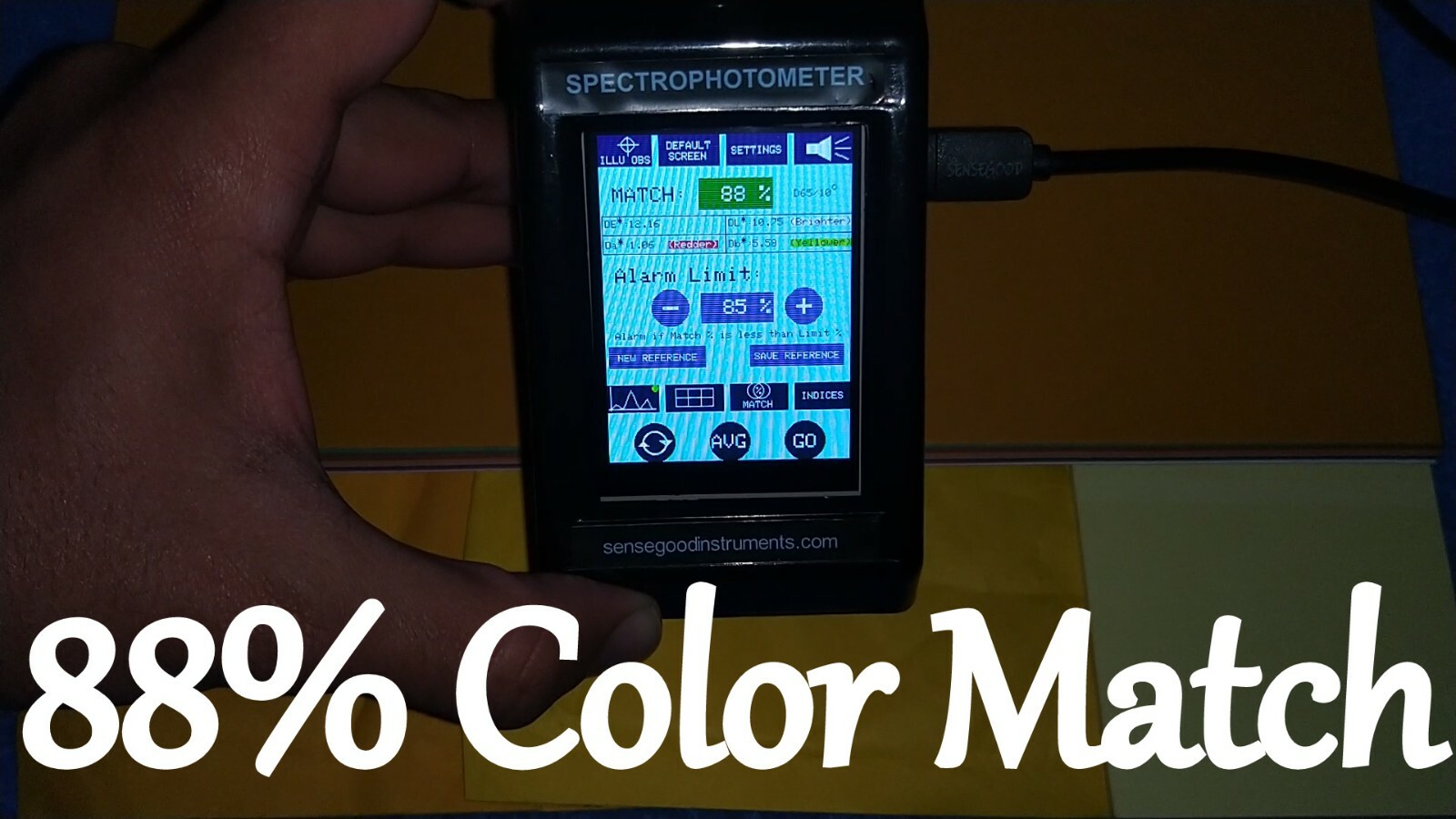 NEW ARRIVAL Handheld Digital Colorimeter Reflectance Long Life LED Illumination