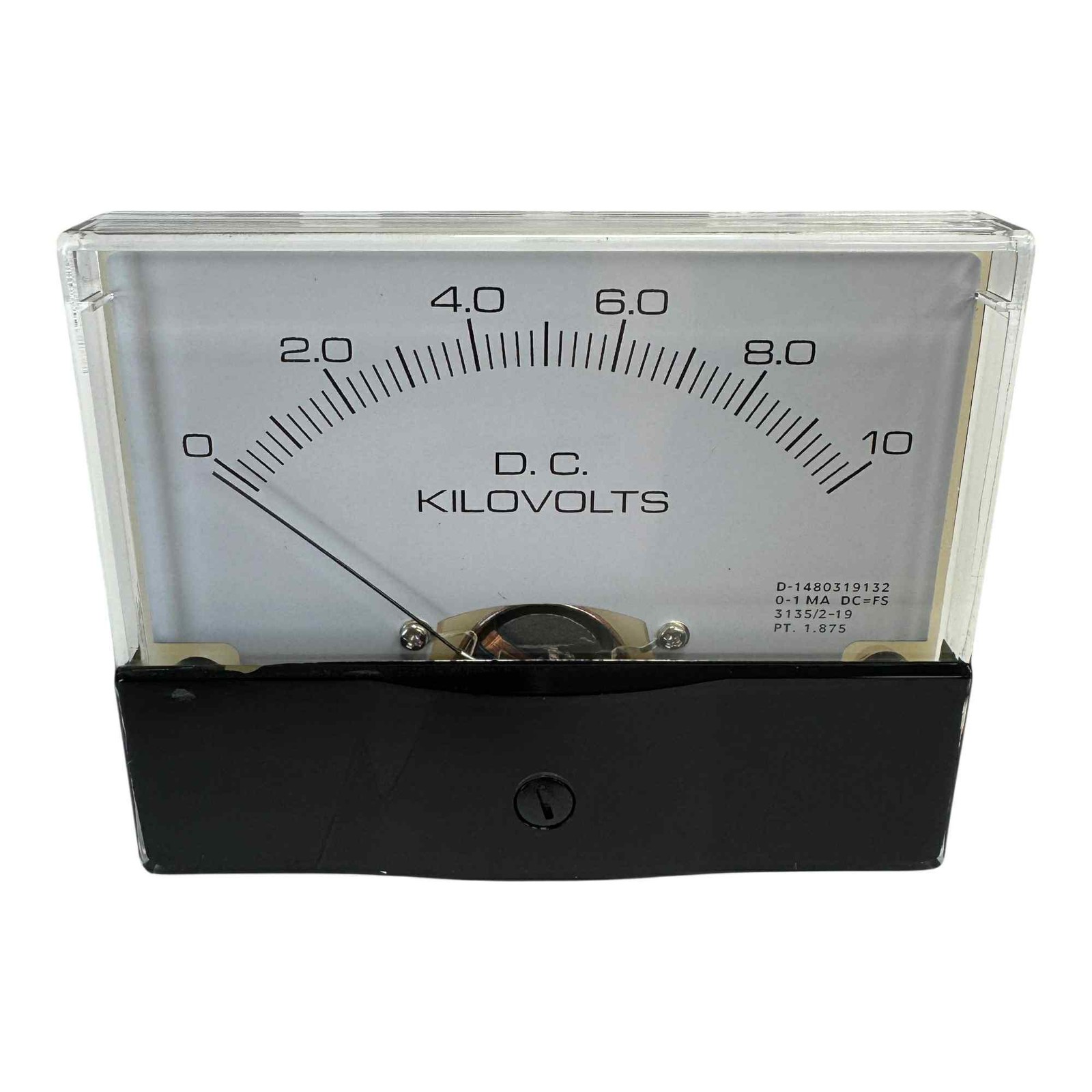 Rectangular DC Panel Meter Voltmeter 0–10000V, 4×3.5″ High Voltage Meter 10kv