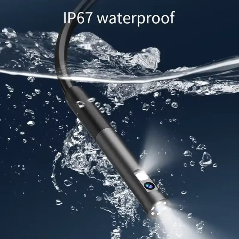 For iPhone 16/15/14 iOS/Android Cellphone iPad Dual Lens Endoscope Camera IP68