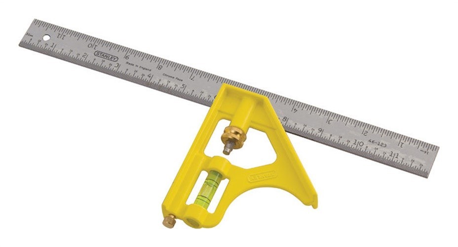 Stanley 12 in. L X 3 in. H Steel English Combination Square